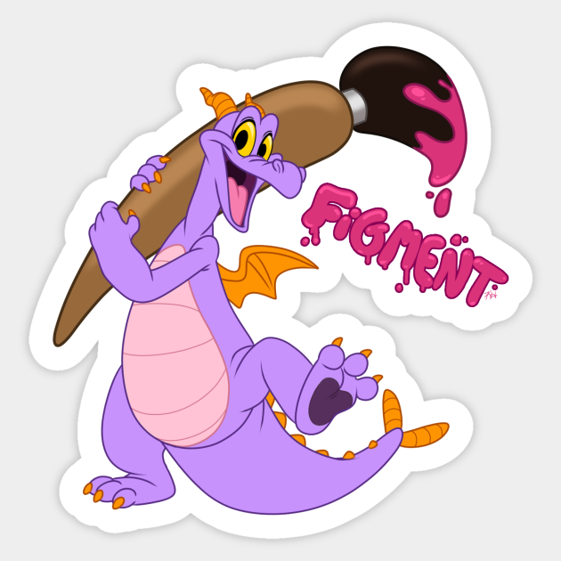 A Figment of Your Imagination Disney Sticker TeePublic